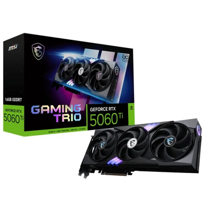 Відеокарта MSI GeForce RTX5060Ti 16Gb GAMING TRIO OC (RTX 5060 Ti 16G GAMING TRIO OC) зображення 5