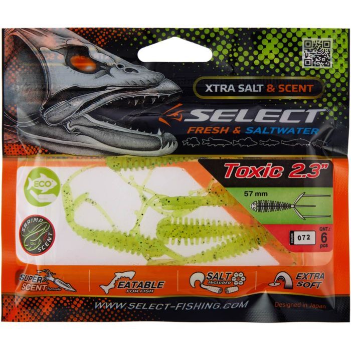 Силикон рыболовный Select Toxic 2.3" 214 (6 шт/уп) (1870.34.13) изображение 2