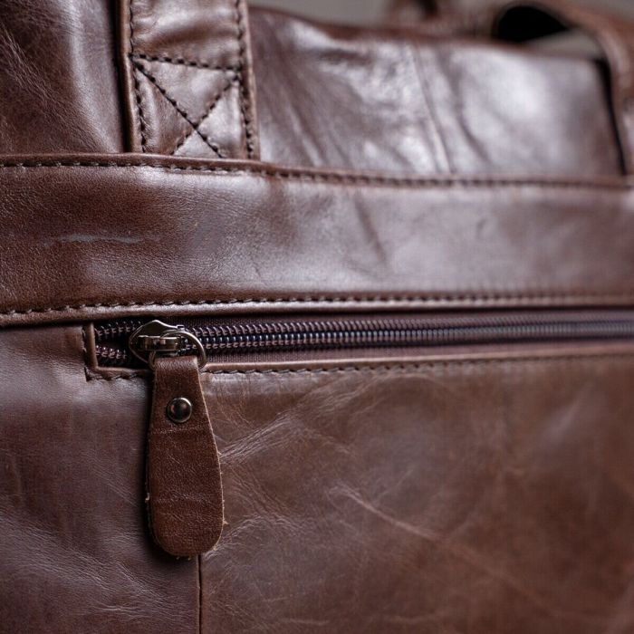 Сумка Vintage Коричневая (14088) изображение 11