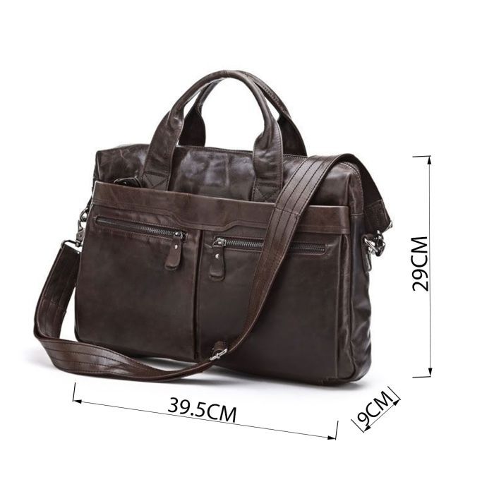 Сумка Vintage Коричневая (14088) изображение 3