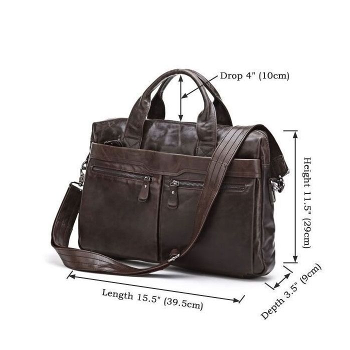 Сумка Vintage Коричневая (14088) изображение 5