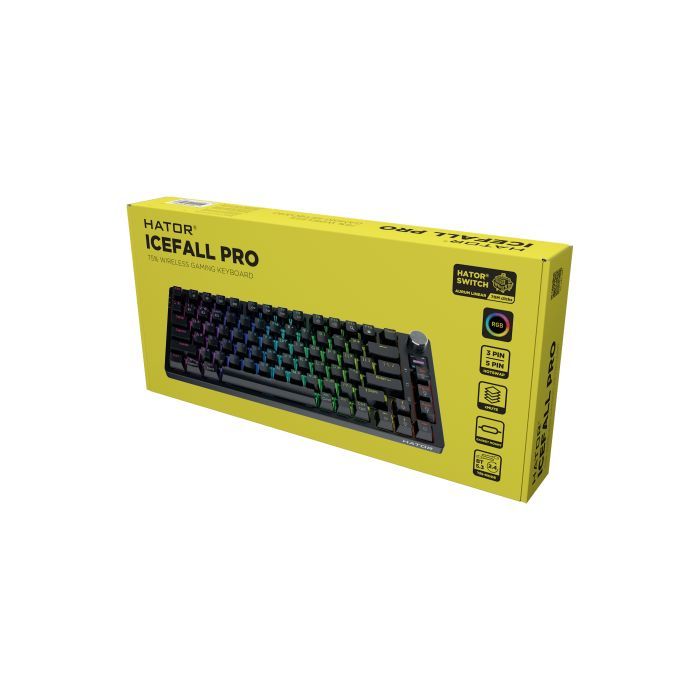 Клавіатура Hator Icefall Pro Wireless/Bluetooth/USB Black (HTK450UA) зображення 7
