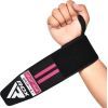 Бинт для спорта RDX Gym Wrist Wrap R11 Black/Pink (WAH-WR11BP)