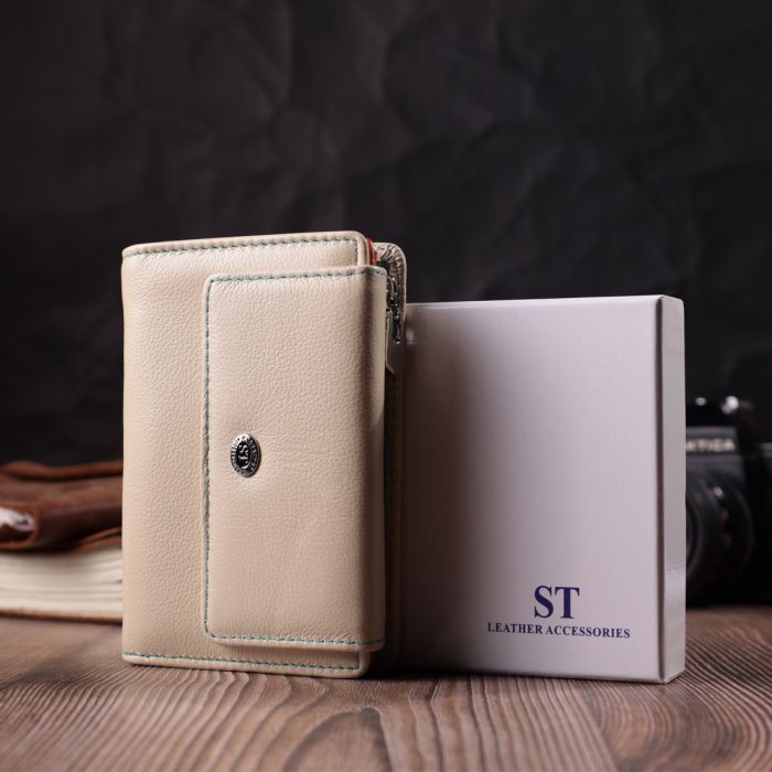 Кошелек ST Leather Из натуральной кожи Белый (22500) изображение 10