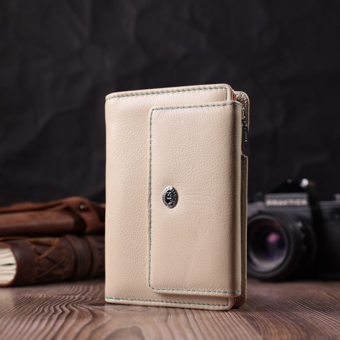 Кошелек ST Leather Из натуральной кожи Белый (22500) изображение 8