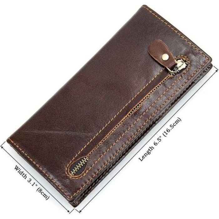 Кошелек Vintage Из натуральной кожи Коричневый (14536) изображение 10