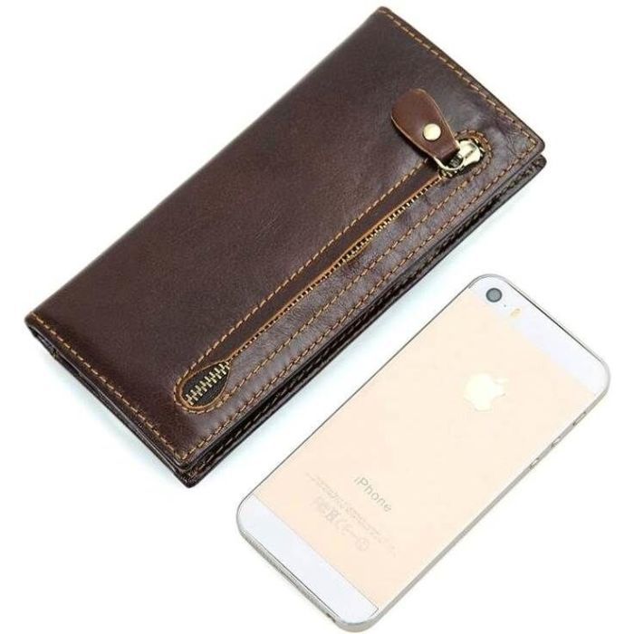 Кошелек Vintage Из натуральной кожи Коричневый (14536) изображение 3