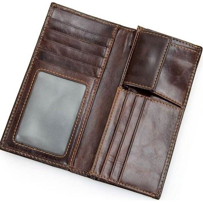 Кошелек Vintage Из натуральной кожи Коричневый (14536) изображение 7