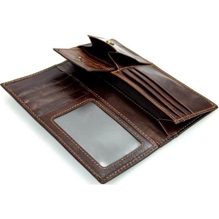 Кошелек Vintage Из натуральной кожи Коричневый (14536) изображение 8