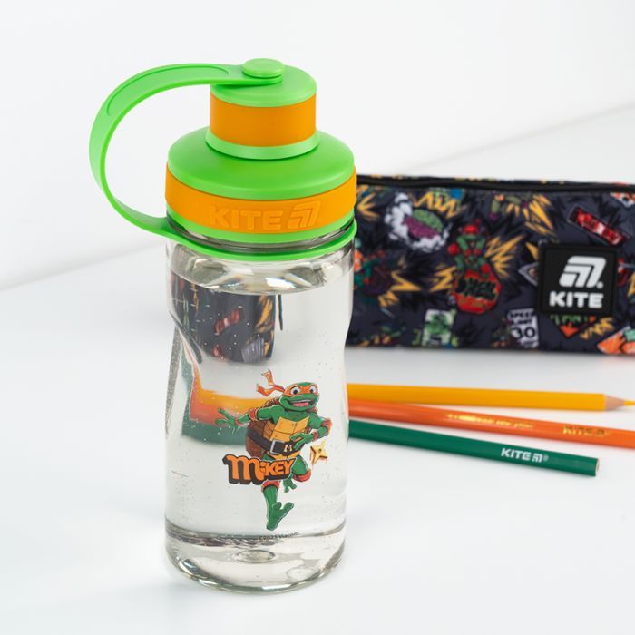 Поильник-непроливайка Kite Ninja Turtles 500 мл, сіра (NT25-397) изображение 5