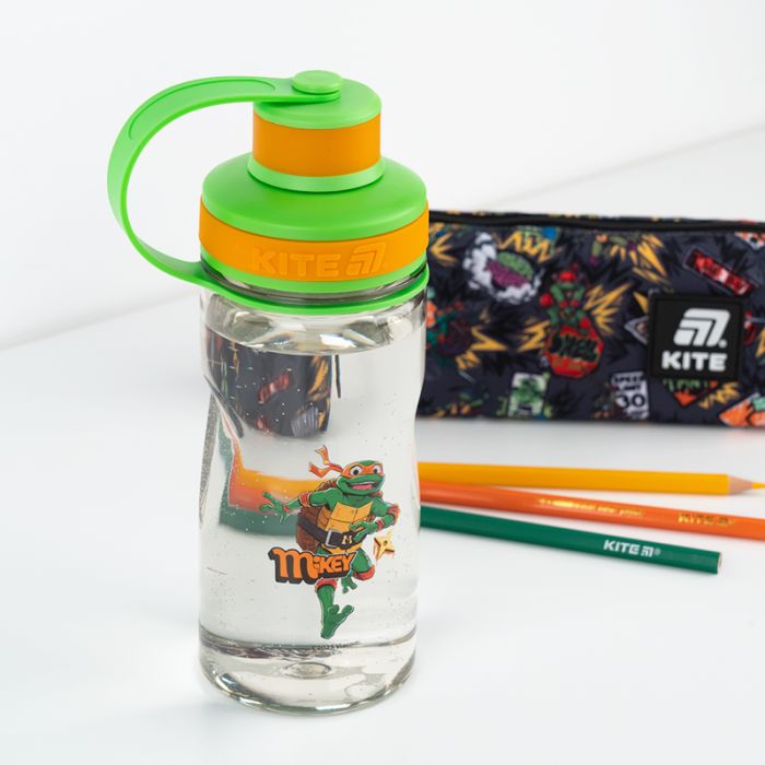 Поильник-непроливайка Kite Ninja Turtles 500 мл, сіра (NT25-397) изображение 5