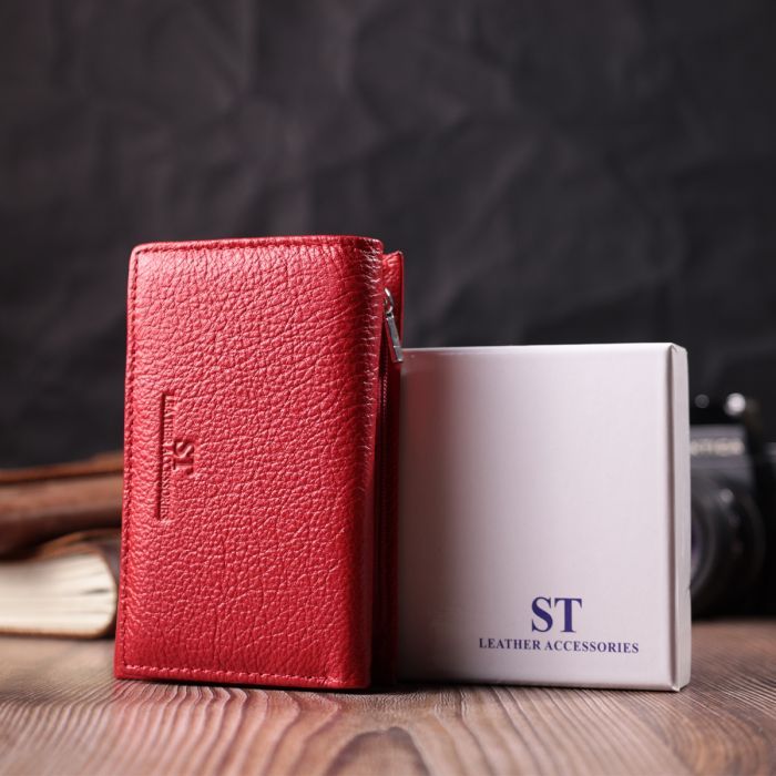 Гаманець ST Leather Шкіряний Червоний (22490) зображення 10