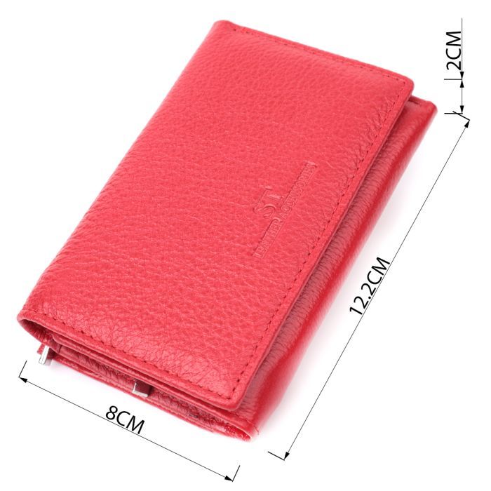 Гаманець ST Leather Шкіряний Червоний (22490) зображення 3