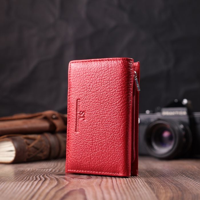 Гаманець ST Leather Шкіряний Червоний (22490) зображення 8