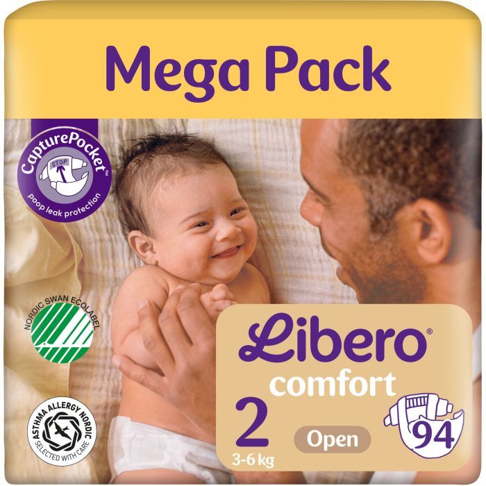 Подгузники Libero Comfort Розмір 2 3-6 кг 47 шт (7310361149182)