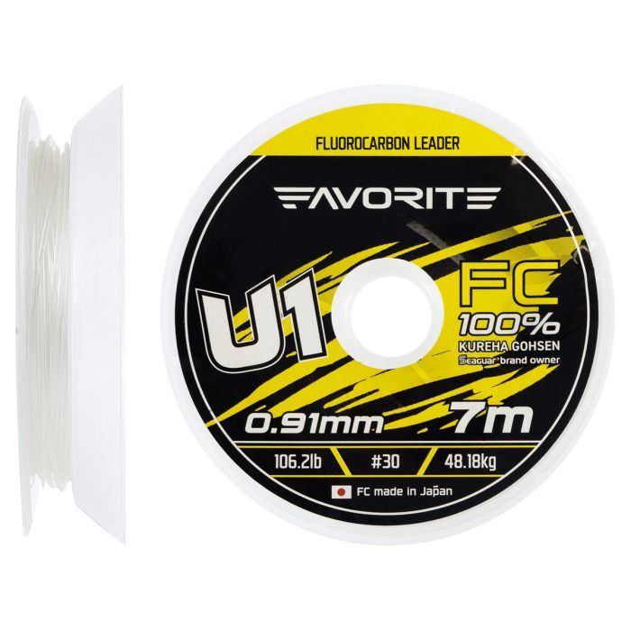 Флюорокарбон Favorite U1 FC 7m 16/0.66mm 59.2lb/26.87kg (1693.11.91)