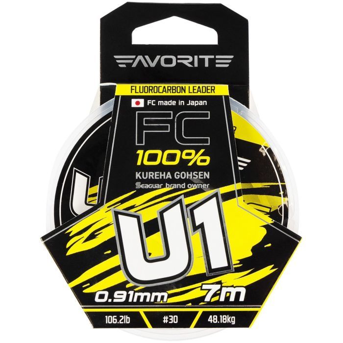 Флюорокарбон Favorite U1 FC 7m 16/0.66mm 59.2lb/26.87kg (1693.11.91) изображение 2
