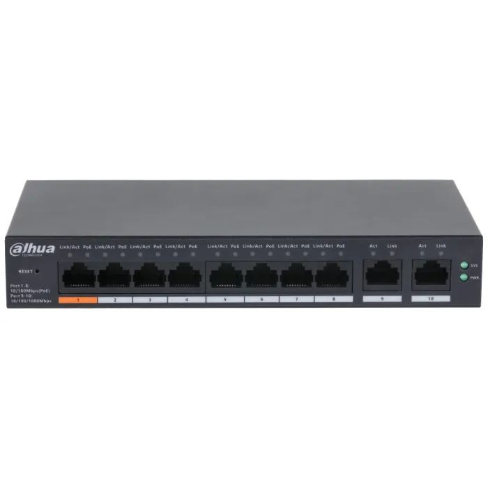 Коммутатор сетевой Dahua DH-CS4010-8ET-60