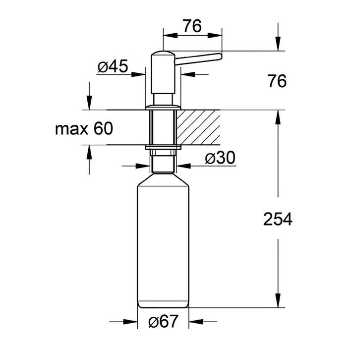 Дозатор для жидкого мыла Grohe Contemporary 40536000 (CV031934) изображение 2