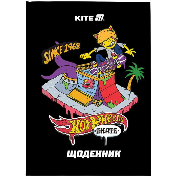 Щоденник шкільний Kite Hot Wheels, тверда обкладинка (HW25-262-2)