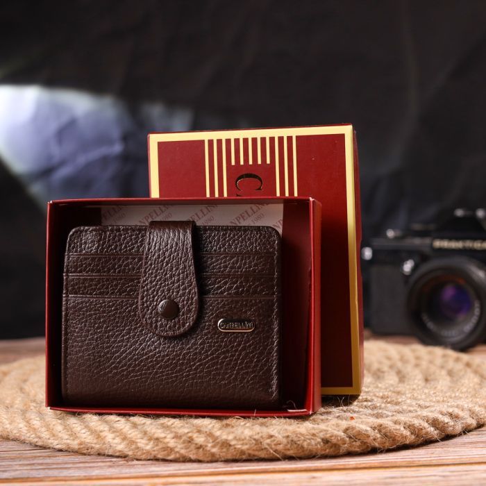 Гаманець Canpellini З натуральної шкіри Коричневий (21686) зображення 10