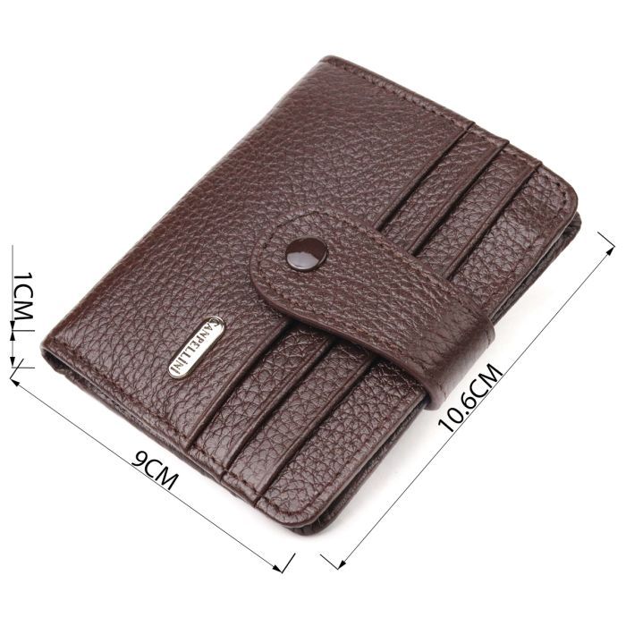 Гаманець Canpellini З натуральної шкіри Коричневий (21686) зображення 3