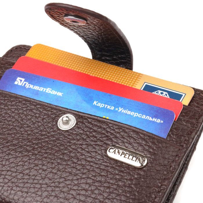 Гаманець Canpellini З натуральної шкіри Коричневий (21686) зображення 5