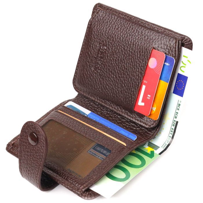 Гаманець Canpellini З натуральної шкіри Коричневий (21686) зображення 6