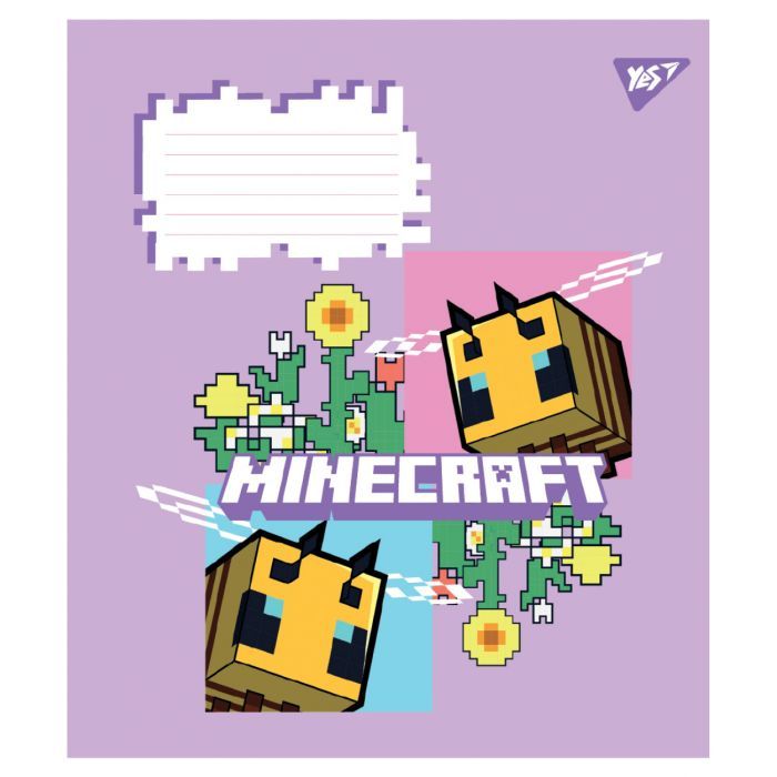 Тетрадь Yes Minecraft Flowers А5 12 листов клетка (767583) изображение 3