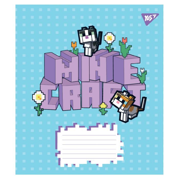 Тетрадь Yes Minecraft Flowers А5 12 листов клетка (767583) изображение 6