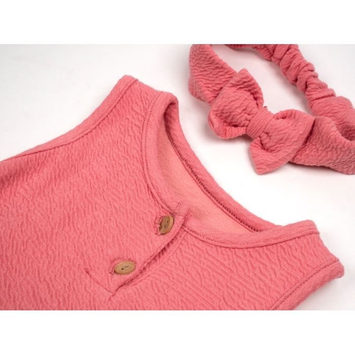 Боди детское Miniworld с повязкой (16987-62G-pink) изображение 3