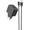 Зарядное устройство HOCO CS11A Ocean USB + cable USB to Micro 5P 10.5W Black (6942007603584)