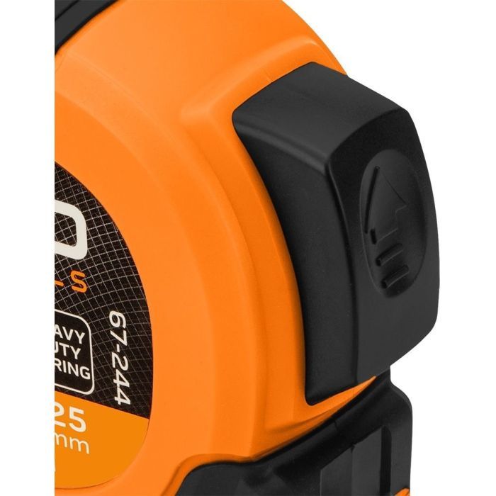 Рулетка Neo Tools Super Black, 7.5мx25мм, с фиксатором сматывания, магнит (67-244) изображение 4