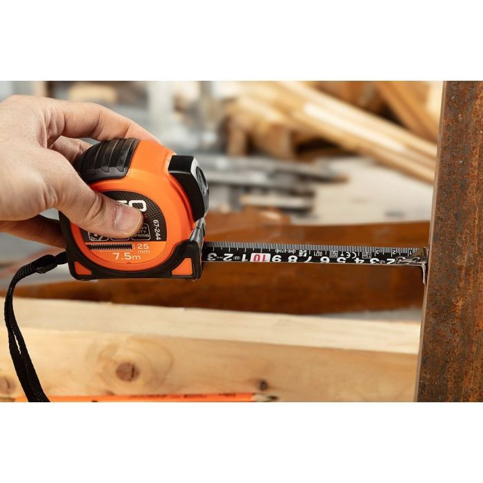 Рулетка Neo Tools Super Black, 7.5мx25мм, с фиксатором сматывания, магнит (67-244) изображение 8