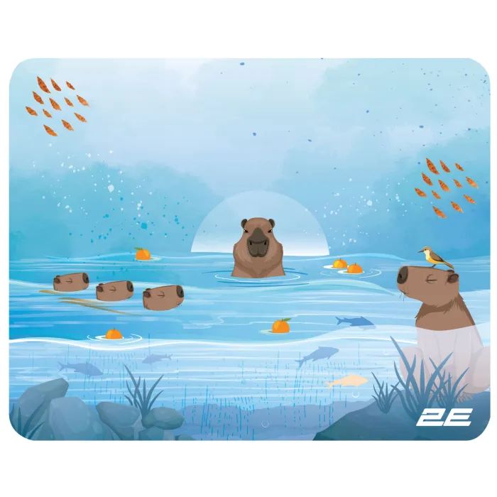 Коврик для мышки 2E Capybarra S Yellow (2E-PAD-S-CAPY-YELLOW)