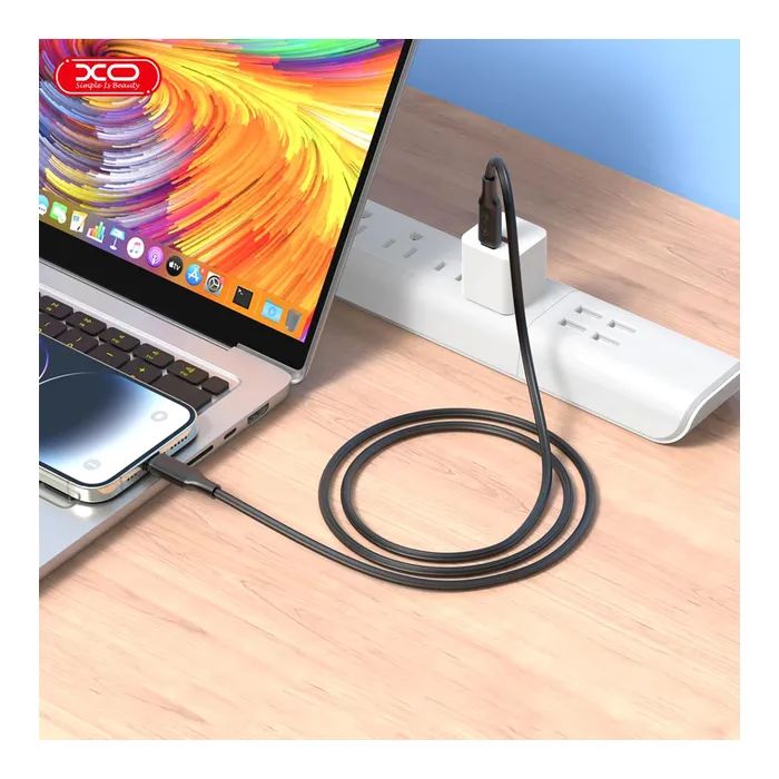Дата кабель USB-C to USB-C 1.2m pink XO (NB-Q265B-CC.pink) изображение 3