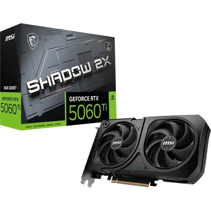 Відеокарта MSI GeForce RTX5060Ti 8Gb SHADOW 2X PLUS (RTX 5060 Ti 8G SHADOW 2X PLUS) зображення 5