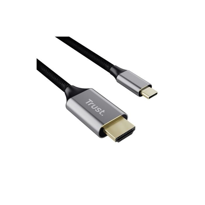 Кабель мультимедийный USB-C to HDMI 2.0m black Trust (25630_TRUST) изображение 2