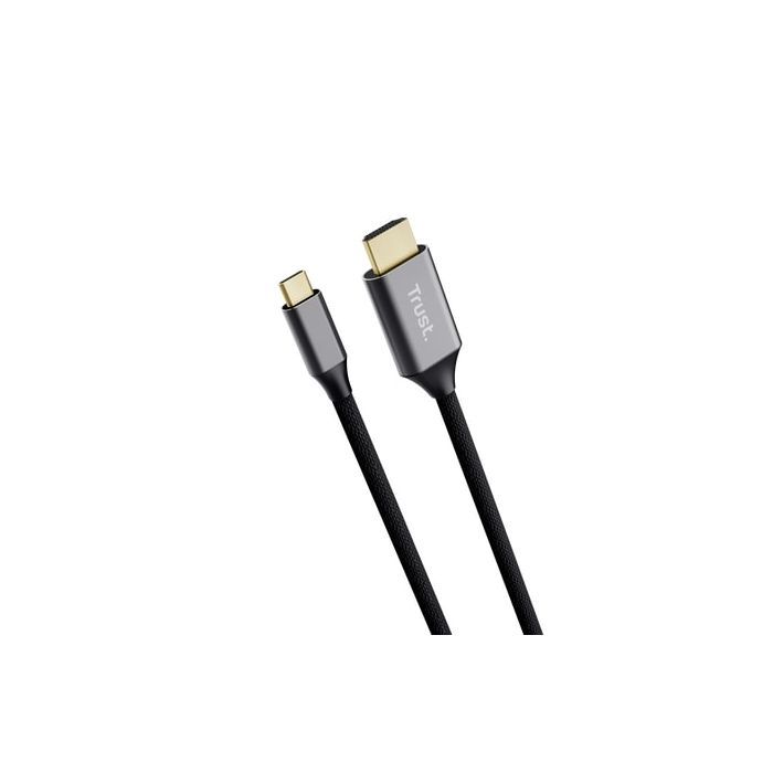 Кабель мультимедийный USB-C to HDMI 2.0m black Trust (25630_TRUST) изображение 3