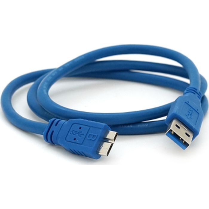 Дата кабель USB 3.0 AM to Micro B 0.8m black Voltronic (YT-3.0AM\Micro-B-0.8B) изображение 2