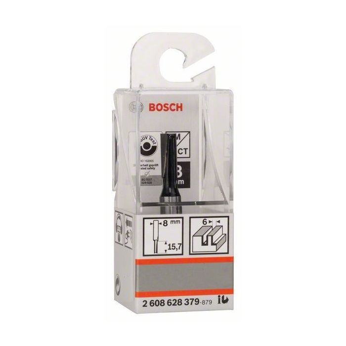 Фреза Bosch Professional пазовая с двумя лезвиями, Std, S8, D6, L16 (2.608.628.379) изображение 6