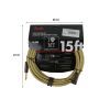 Инструментальный кабель Fender Cable Deluxe Series 15' Angled Tweed (228454) изображение 2