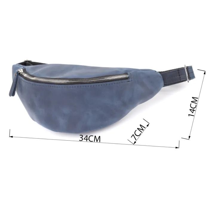 Сумка Shvigel Из натуральной кожи Синяя (23141) изображение 3