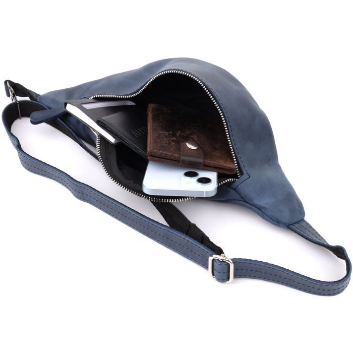 Сумка Shvigel Из натуральной кожи Синяя (23141) изображение 9