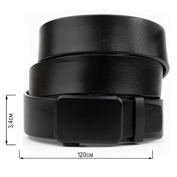 Ремень Vintage Мужской Черный (20270) изображение 3