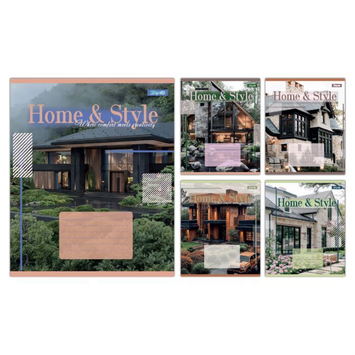 Тетрадь 1 вересня Home & Style А5 24 листов линия (768114)
