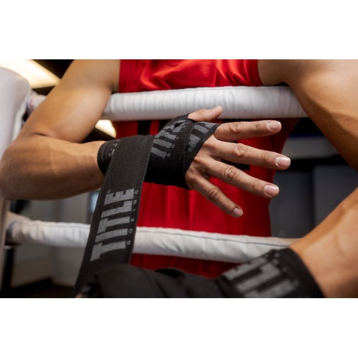Бинт для спорта Title Boxing Power-Flex Elite 180" 4.5м Black (TPFHW BK) изображение 3