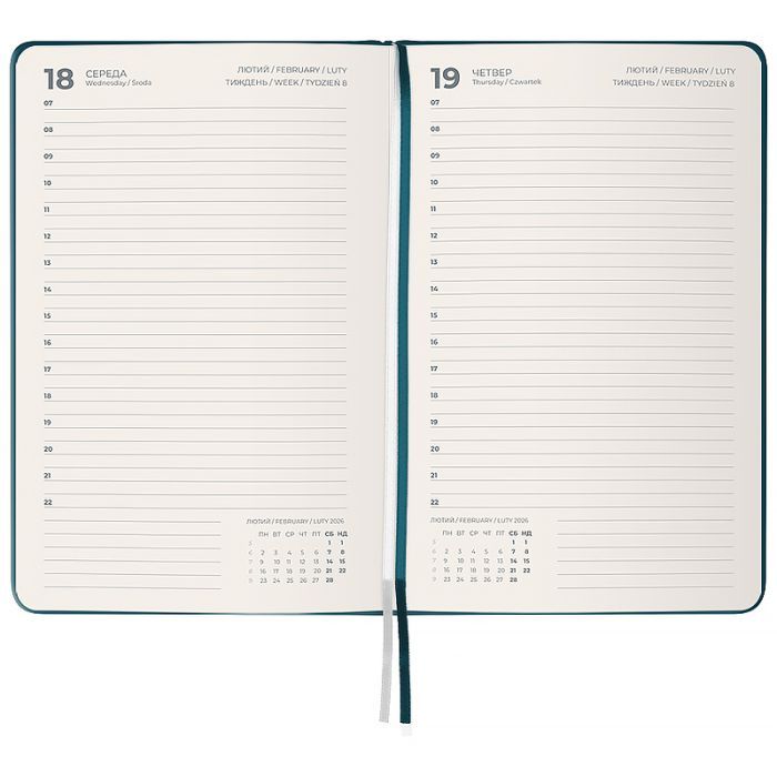 Еженедельник Axent датированный 2026 Partner Strong, 145х210, классический синий (8819-26-38-A) изображение 3
