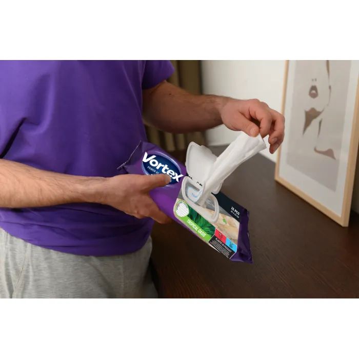 Салфетки для уборки Vortex Tropical Oasis Влажные для пола 15 шт. (4823071663525) изображение 8