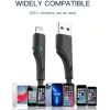 Дата кабель USB 2.0 AM to Lightning 0.25m 2.4A black Essager (EXCL-LSB01) зображення 3